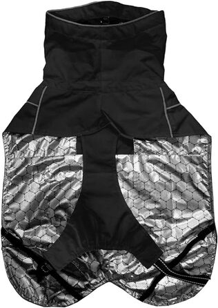 Водонепроникний накидка для собак Croci Makalu, чорний, 70 см, регульована температура