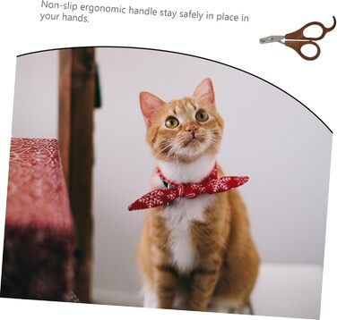 Ножиці для стрижки кігтів собак та котів Housoutil - безпечні, зручні, з дерев'яною ручкою