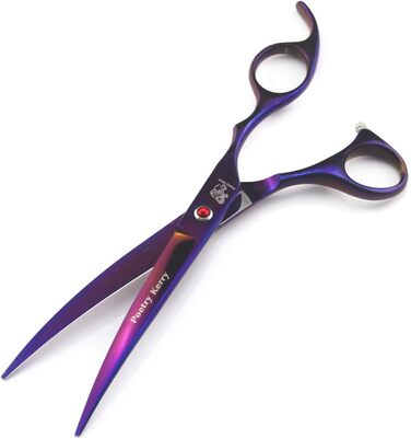 Набір для грумінгу тварин, 7 дюймів: набір для догляду за собаками, тримерний набір для собак, котів, домашніх тварин з професійною ножицями, ножицями для проріджування, вигнутими ножицями, гребінцем для грумінгу