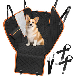 Захист для заднього сидіння автомобіля від собак: водовідштовхувальний, антицарапинний, з боковими захистами та оглядовим вікном