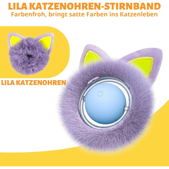 Іграшка для котів GoldenSun: м'ячик-дзюрчалка з рухом, килимок з мишками, приховане ігрове місце (3 шт.)