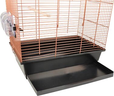 Клітка для папуг Flamingo Klara 2, мідна, 45x28x62.5 см