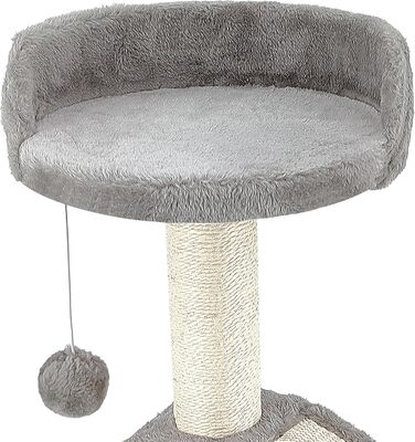 Дерев'яний кігтеточка для котів Beltom® Kratzbaum 54 см, сірий