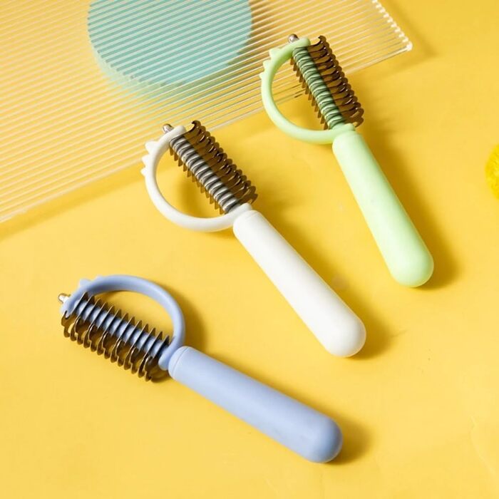 Щітка для собак, інструмент для догляду за шерстю, синя. Ефективна щітка для собак, що забезпечує догляд за шерстю.