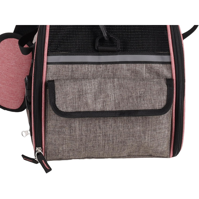 Транспортна сумка для собак та котів Flamingo Xandor Taupe, 48 x 25 x 33 см | Стильна та надійна переноска