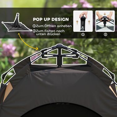 Паві Гат Тент для собак та котів, будиночок для тварин на вулицю, намет-типі, з мішком для перенесення, коричневий