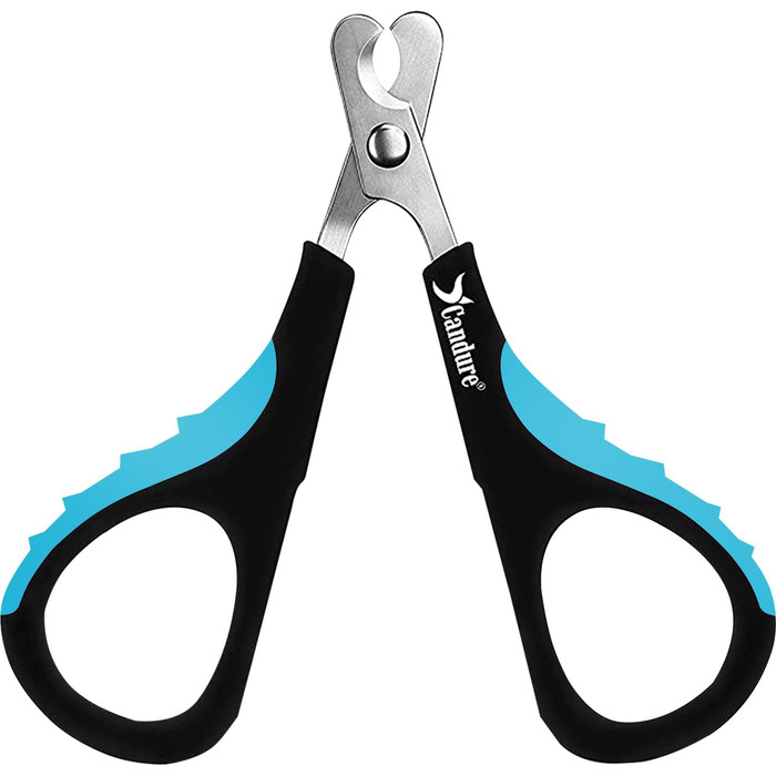 Шліфувальник для собак Candure: безшумний тример для кігтів з LED-підсвіткою, 360° та змінним насадженням, підходить для всіх порід (XS, блакитний)