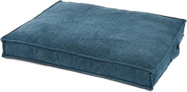 JAMAXX Преміум подушка для собак ортопедична, 90x70 см, блакитний, знімний чохол з Chinelle, з Visco піна