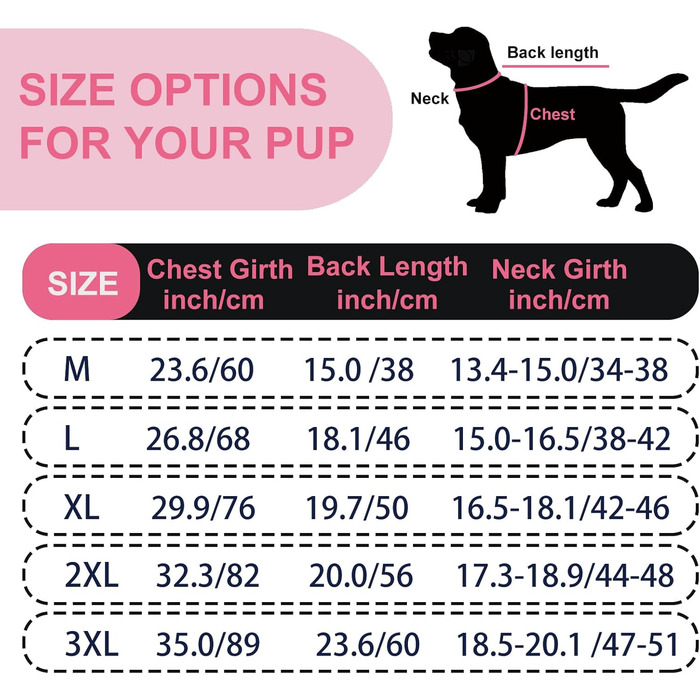 Захисний боді для собак після операції: для сук та кобелів, дихаючий, з захистом рани, альтернатива E-Collar, розмір XXL, колір полуниця