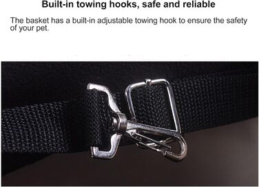Велосипельна переноска для собак DONGXIAO, рюкзак для тварин, чорний, Oxford-Gewebe, до 6 кг