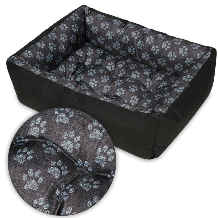 Ортопедичне ліжко для собак Superkissen24, сіре, 120 см x 90 см