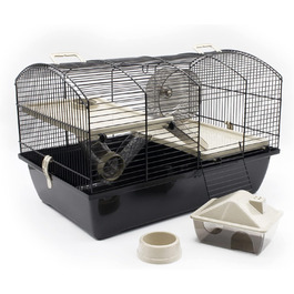 Клітка для гризунів Victor 2+ бежева 51x33x33 см, для хом'яків, мишей, піщанок, з аксесуарами, нова, іграшка