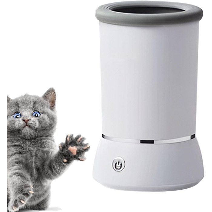 Очисник лап для великих собак - портативний аксесуар для собак, видаляє бруд та сміття з лап. Чисті лапи (білий)