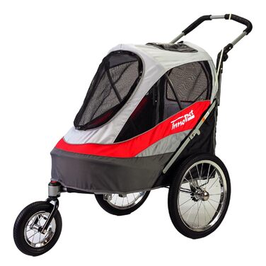 InnoPet® Sporty - прогулянка для собак: коляска-причіп, складна, з повітряними колесами, з капюшоном, багато кольорів