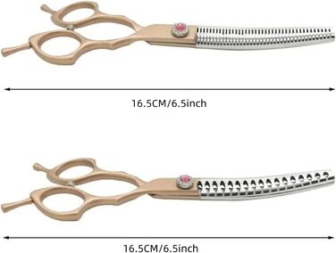 Ножиці для грумінгу собак і котів Floraslee - професійні ножиці для стрижки шерсті з регулюванням (тонкість 40-50%)