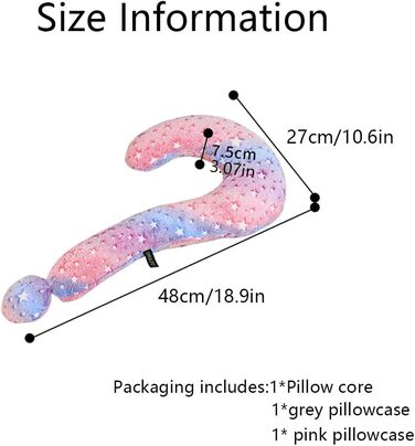 Подушка для собак CHULPET, зручна, знімний чохол, світиться в темряві, підтримка шиї, середній розмір