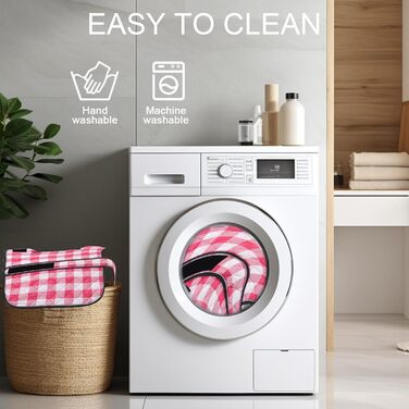 Водонепроникний собачий плащ Geyecete для такс, зимовий, з флісовою підкладкою, регульований, для вулиці, розмір M (довжина спини 42-45 см), в клітинку, рожевий