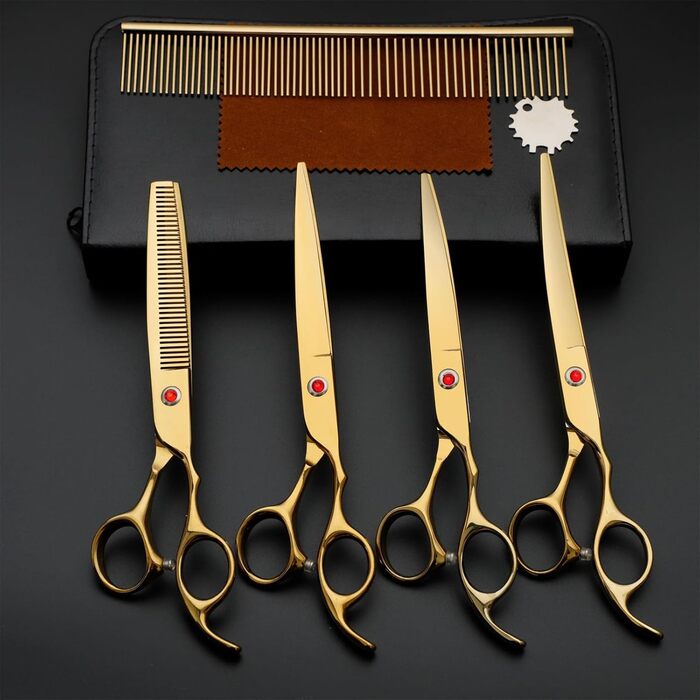 Набір для грумінгу собак та котів, професійний 5-в-1, з гребінцем, 440C нержавіюча сталь