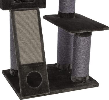 Котячий будиночок Kratzbaum Maine Coon 209 сірий XXL - міцний, великий, стабільний, з товстими сизаловими стовпами (діаметр ~20 см)