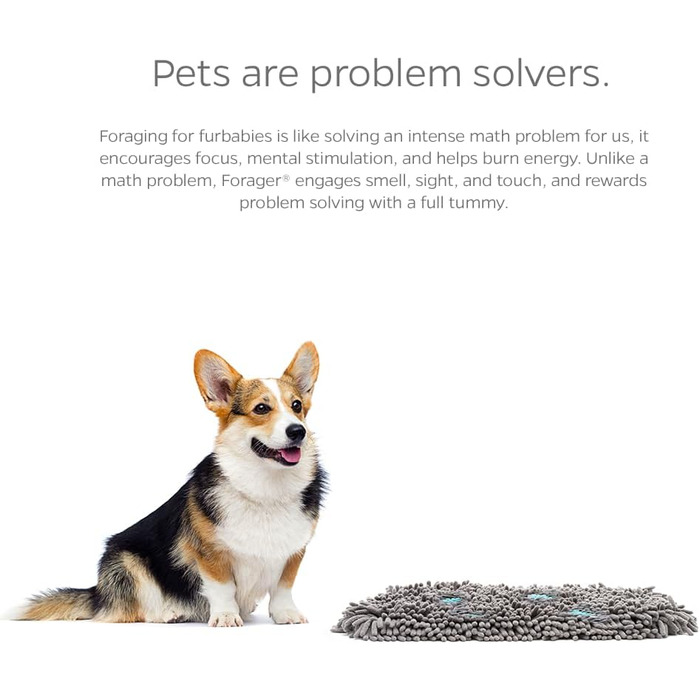 Килимок-заспокійник для собак Pet Parents® Forager® Matten з м'яким носиком та неслизьким покриттям. Повільний годівник для собак великих та малих порід (48,3 см)