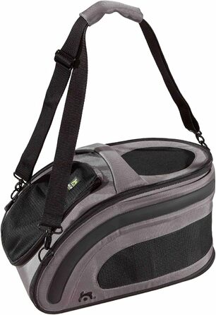 Транспортний бокс Maelson Snuggle Kennel 7152, антрацит - бежевий, 48x28x25 см