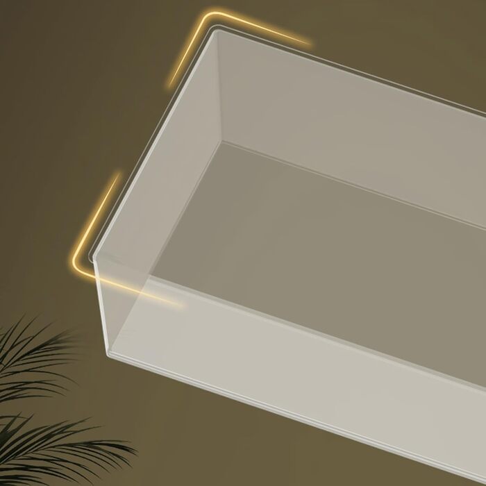 Акваріум Luckxing 29x15x15 см: прямокутний, без рамки, для риб та рослин