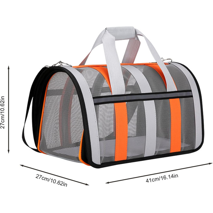 Складана переносна сумка-транспортер для собак середніх порід | З міцної сітчастої тканини, з вентиляцією