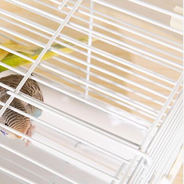 Клітка-переноска Vogel Reisekäfig для хвилястих папужок | Міцна переноска для дрібних тварин, сірого кольору