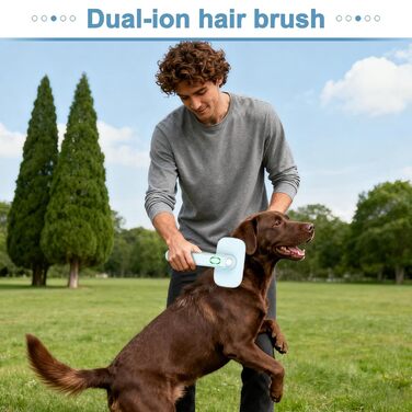 Самоочищувана щітка для вичісування собак та котів | Антистатична, для видалення підшерстка, розплутування, масажу та догляду за шерстю