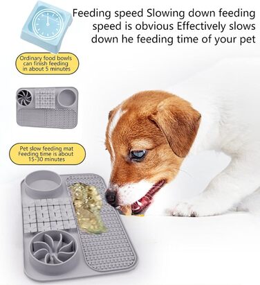 Лежак-іграшка для собак з повільним годуванням, інтерактивна кормушка-лежак, сірий | Лежак-пазл для собак, кормушка-лежак