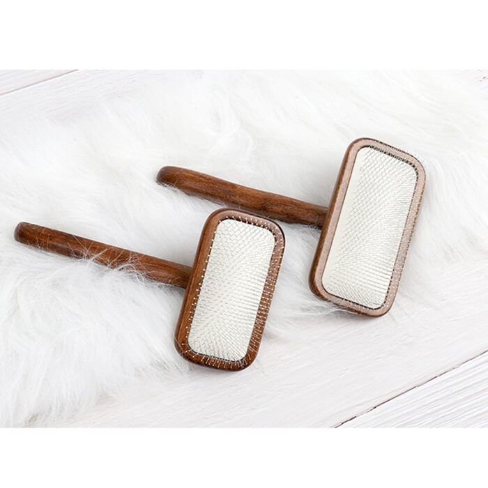 Дерев'яна щітка для котів та гребінець для собак VALICLUD: м'яка турбота про шерсть, масаж та здоров'я тварин