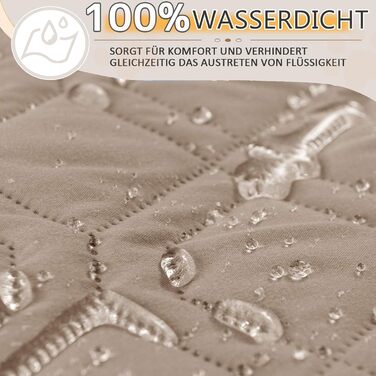 Водонепроникний килимок для собак GYURO - двосторонній, м'який, 97 x 190 см (Хакі) - для великих і маленьких собак, захист дивану, ліжка, авто, придатний для прання