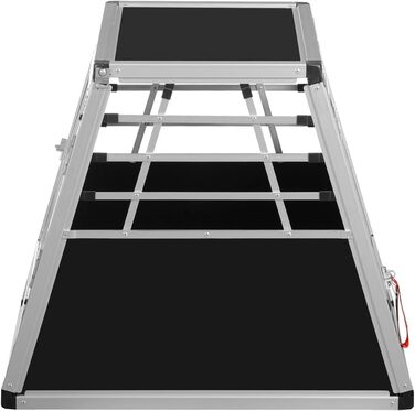 Алюмінієва переносна клітка для собак Transportbox N18 72x50x62 см з аварійним виходом та захистом від ударів, для безпечного транспортування в багажнику автомобіля