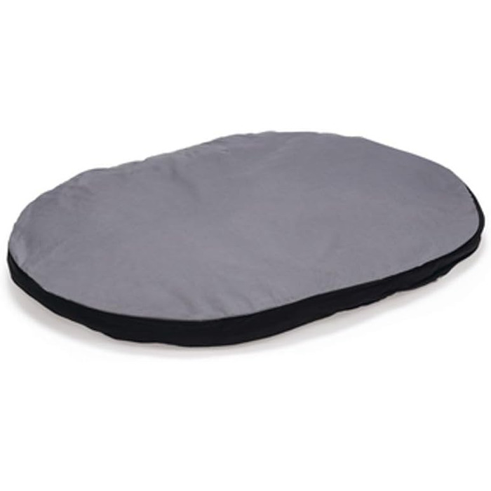 Овальна подушка Karlie 100x75x12 см сіро-чорна для собак