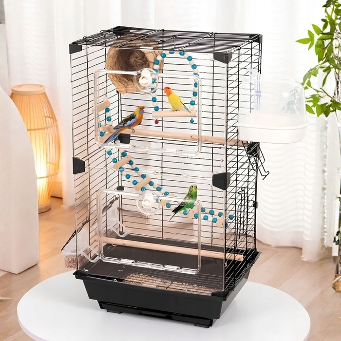 Клітка NUXIE 37 x 28 x 63 см, чорна