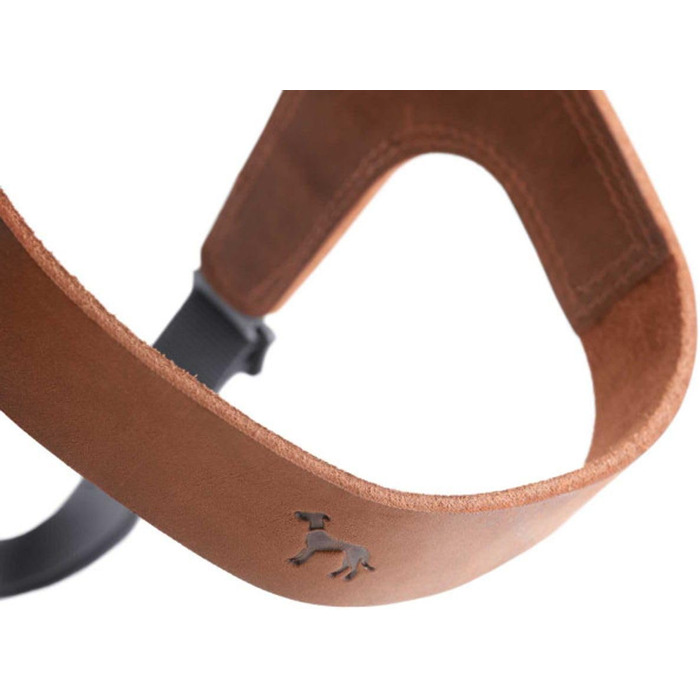 Нашийник для собак HUNTER DIMARO, колір: Cognac, м'яка та міцна шкіра, регульований, для цуценят та собак, розмір S-M