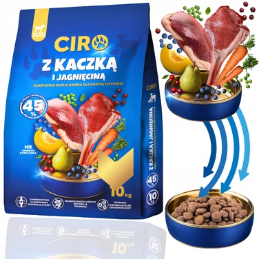 Сухий корм для собак Ciro з качкою та ягнятиною, 10 кг
