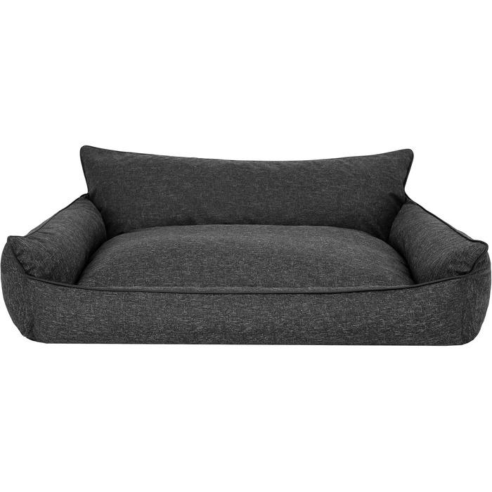 Килимок для собак, лежанка для тварин, м'яке ліжко для собак, килимок-матрац, лежанка-софа, XXXL (132 x 106 см), графітовий колір, екологічний матеріал
