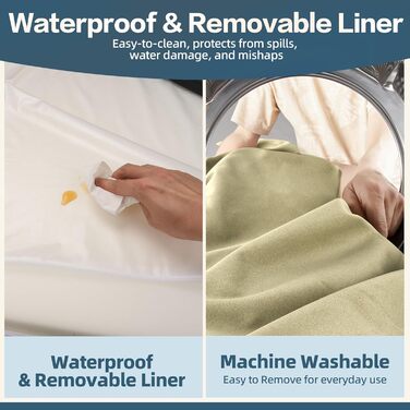 Sytopia Ортопедичне ліжко для собак XXL з Memory Foam, 17.8 см, для собак понад 45 кг, водовідштовхувальний чохол, бежевий колір