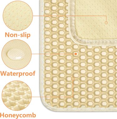 Килимок для котячого туалету Ycozy Katzenklo Matte 76x61 см, Oxford-тканина, водовідштовхувальний, контролює розсипання наповнювача