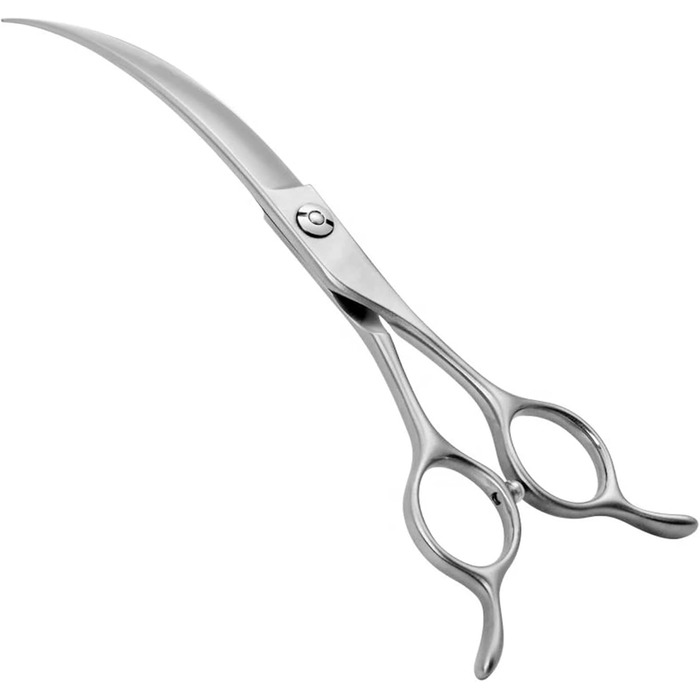Професійна вигнута ножиці для грумінгу собак 7.0 дюймів (45°) з японської сталі 440C