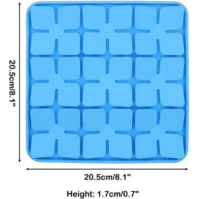 Килимок для повільного годування собак та котів, силіконовий пазл з присоскою, блакитний