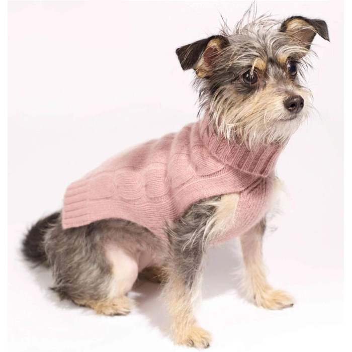 Кашеміровий жилет для маленьких собак та котів, антрацит, розмір M (Medium), темно-сірий