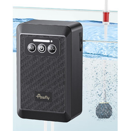 Pawfly акумуляторний аератор для акваріума 20-500 л, USB, тиха портативна повітряна помпа для риб, живої наживки, для риболовлі та аварійного живлення