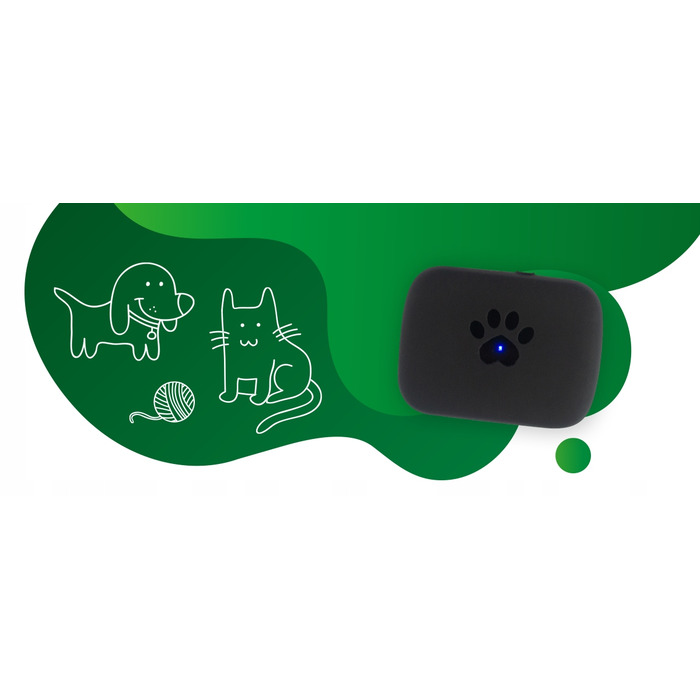 GPS-трекер для собак CALMEAN Maxi + нашийник L/XL