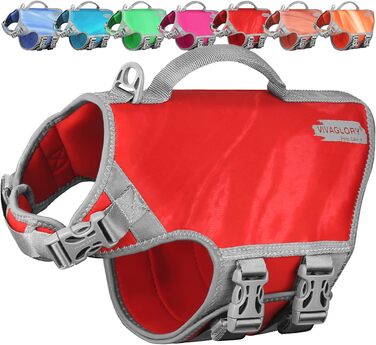 Жилет рятувальний для собак VIVAGLORY Neoprene, L, блакитний - жилет для плавання, безпечне боутінг