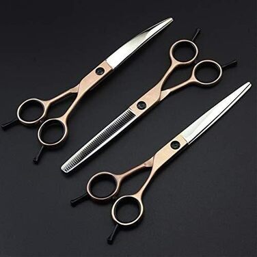 Професійний набір ножиць для грумінгу собак та котів QUNINE з чохлом