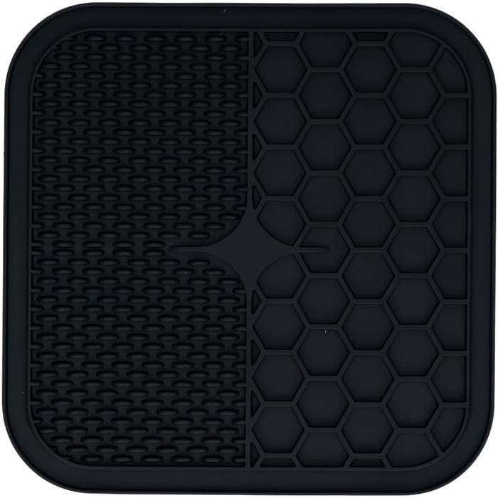 Нічна килимок для собак Duo Eckmatte 30x30 см - Сірий. Безпечний, миючий, з силікону. Запобігає ковтання їжі.