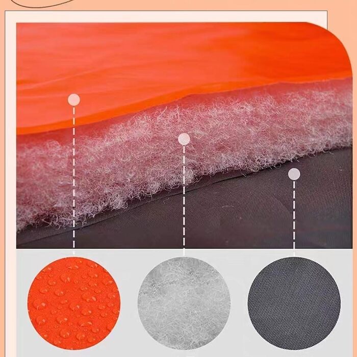 Водонепроникний собачий плащ, тепла зимова куртка для собак, жилет для собак з шлейкою, дощовик для собак, вітрозахисний, з відбивачами, теплий для маленьких, середніх та великих собак (синій, SI L синій)