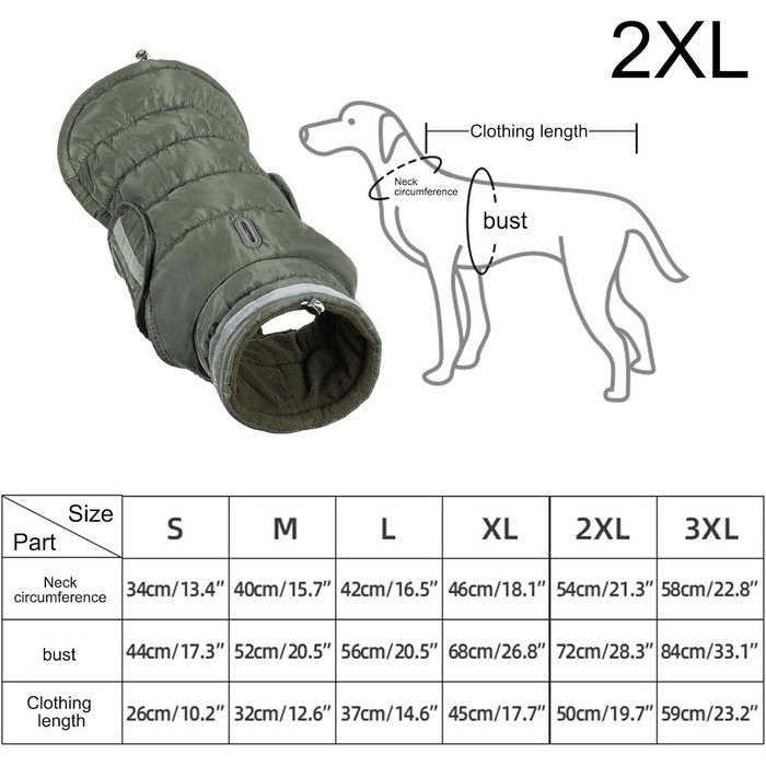 Водонепроникний теплий зимовий одяг для собак: куртка з флісовою підкладкою для маленьких, середніх та великих собак